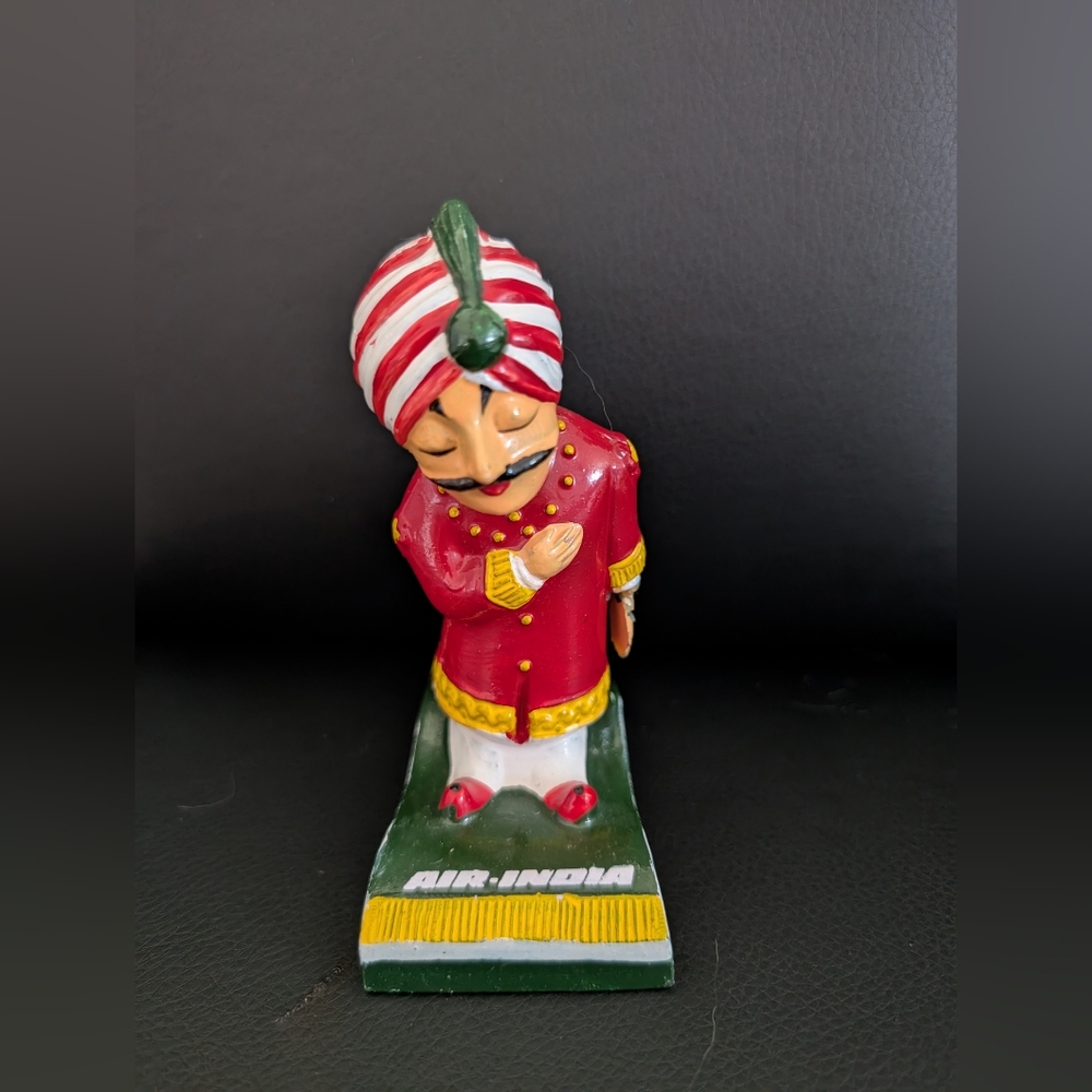 Vintage Maharaja Air India Figure 4.5" Airline Advertising Figurine